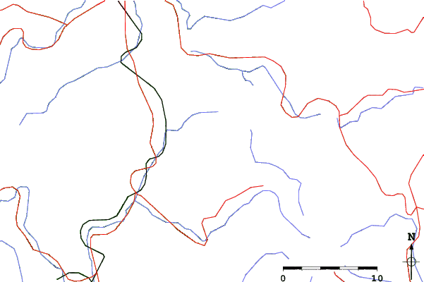Roads and rivers close to Suzuran Kogen