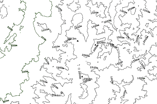 Shiga Kogen-Tannenomori Okojo neighbourhood contours