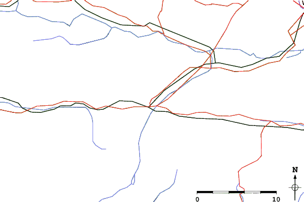 Roads and rivers close to Tarvisio