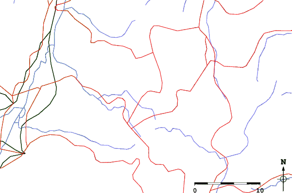 Roads and rivers close to Shiga Kogen-Terakoya