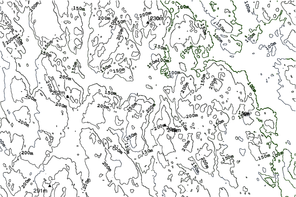 Tolvmannabacken neighbourhood contours