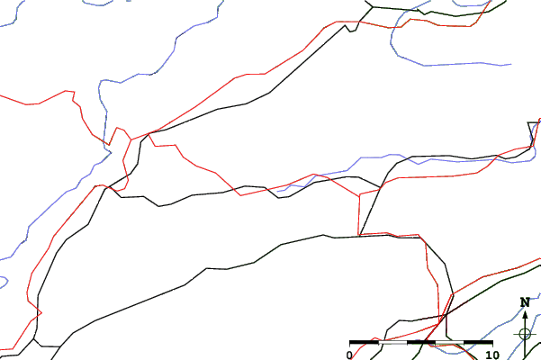Roads and rivers close to Tramelan et Région