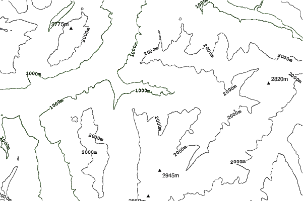Tschiertschen neighbourhood contours