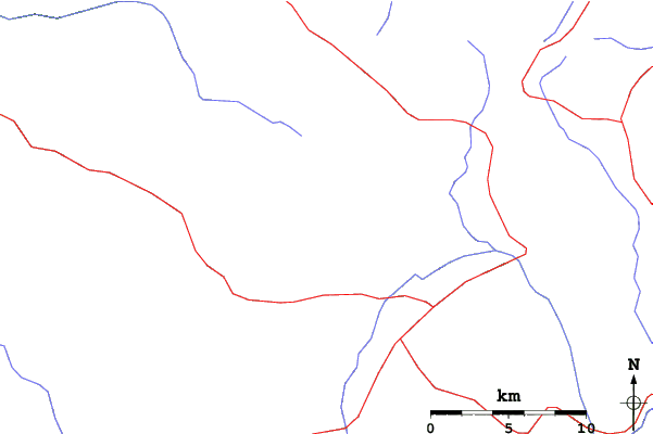Roads and rivers close to Turkey Heliski-Ayder