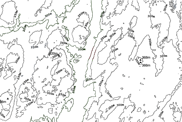 Ulricehamn neighbourhood contours