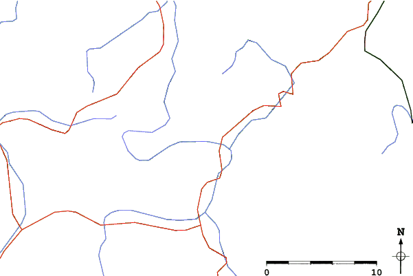 Roads and rivers close to Unken/Heutal
