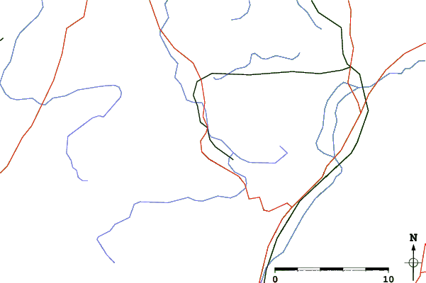 Roads and rivers close to Unterammergau