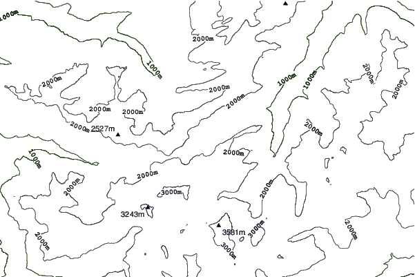 Urnerboden neighbourhood contours