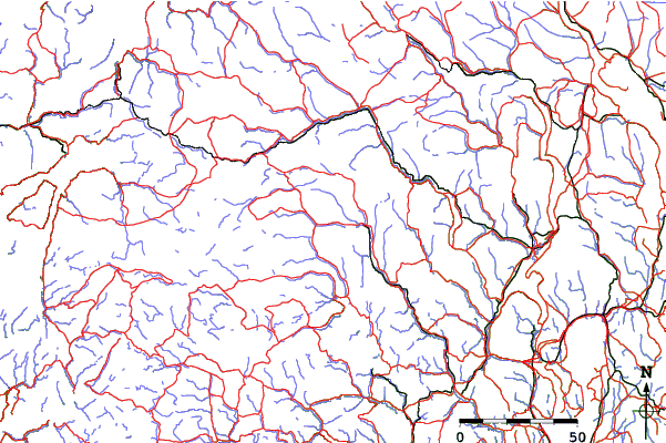 Roads and rivers close to Uvdal
