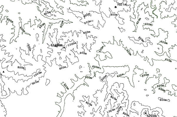 Vyšné Ružbachy neighbourhood contours