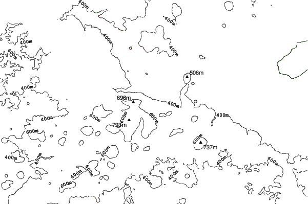 Waltersdorf neighbourhood contours