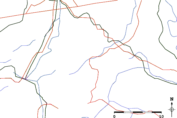 Roads and rivers close to Wertach