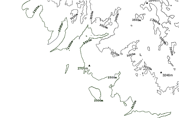 White Pine neighbourhood contours