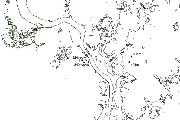 Wild Mountain Ski and Snowboard Area neighbourhood contours