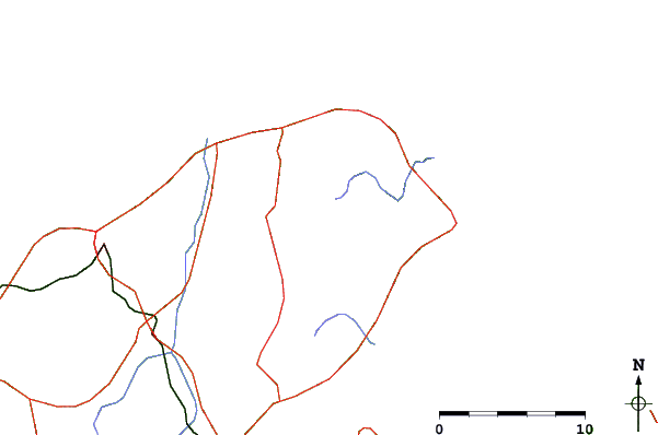 Roads and rivers close to Yasakacho Swiss-mura