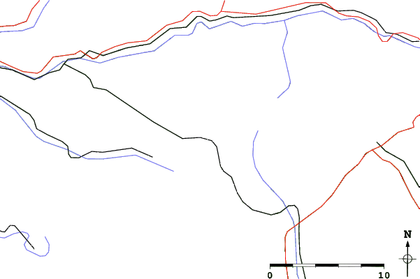 Roads and rivers close to Zbojská