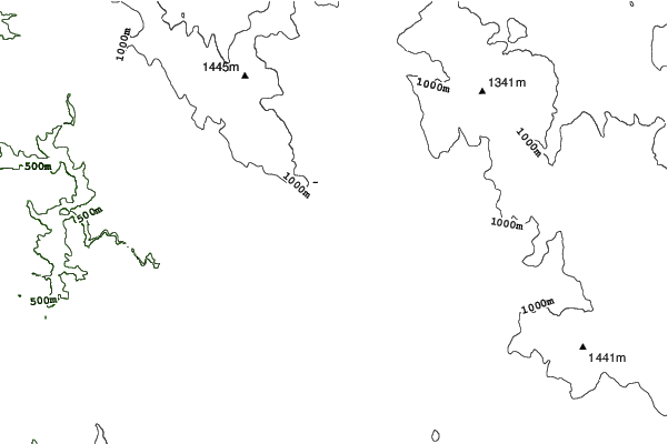 Zwiesel/Rabenstein neighbourhood contours